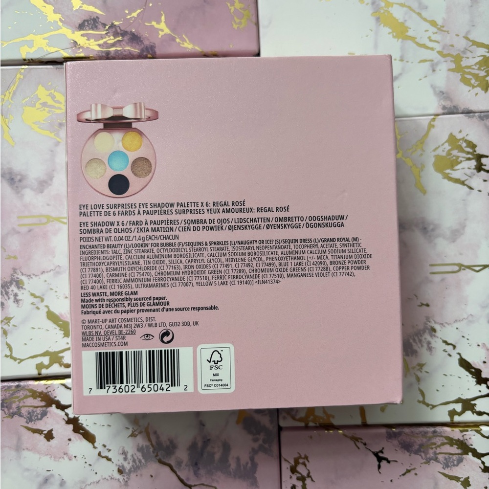 EYE LOVE SURPRISES EYE SHADOW PALETTE X 6: REGAL ROSÉ